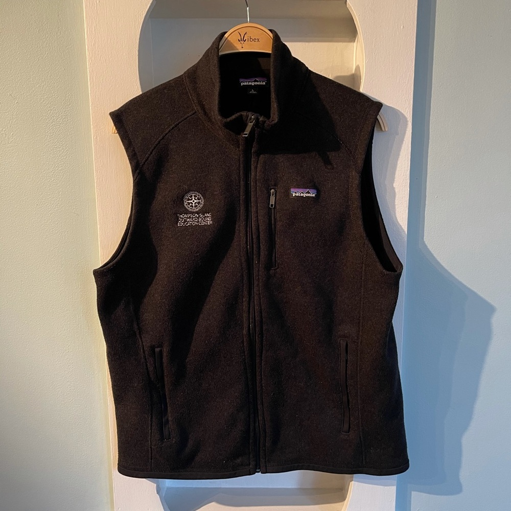 Men’s Black/gray Patagonia Vest Large